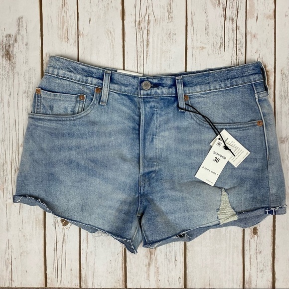 Levi’s Selvedge 501 Distressed Raw Hem Shorts Sz30 - Picture 4 of 16
